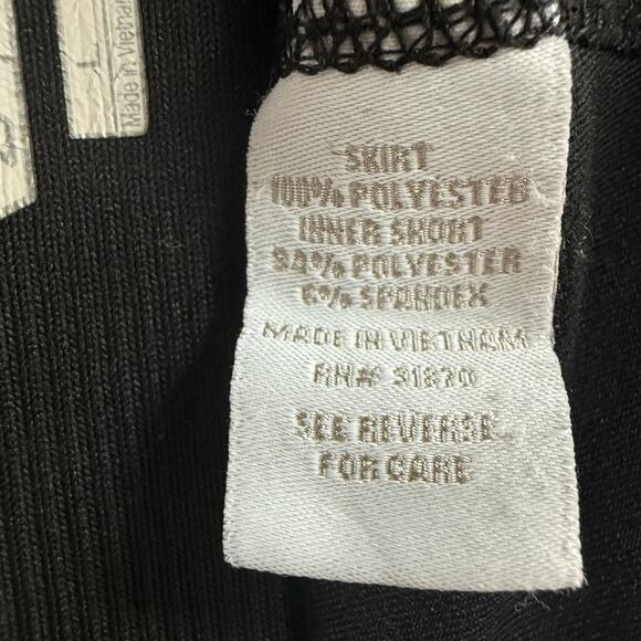 BOLLE TECH Ladies Skort Large Black Tennis Golf Running Pickleball Pleats - Picture 6 of 9